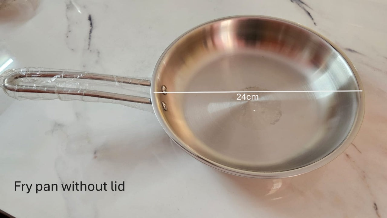 Tri-ply Steel Fry Pan