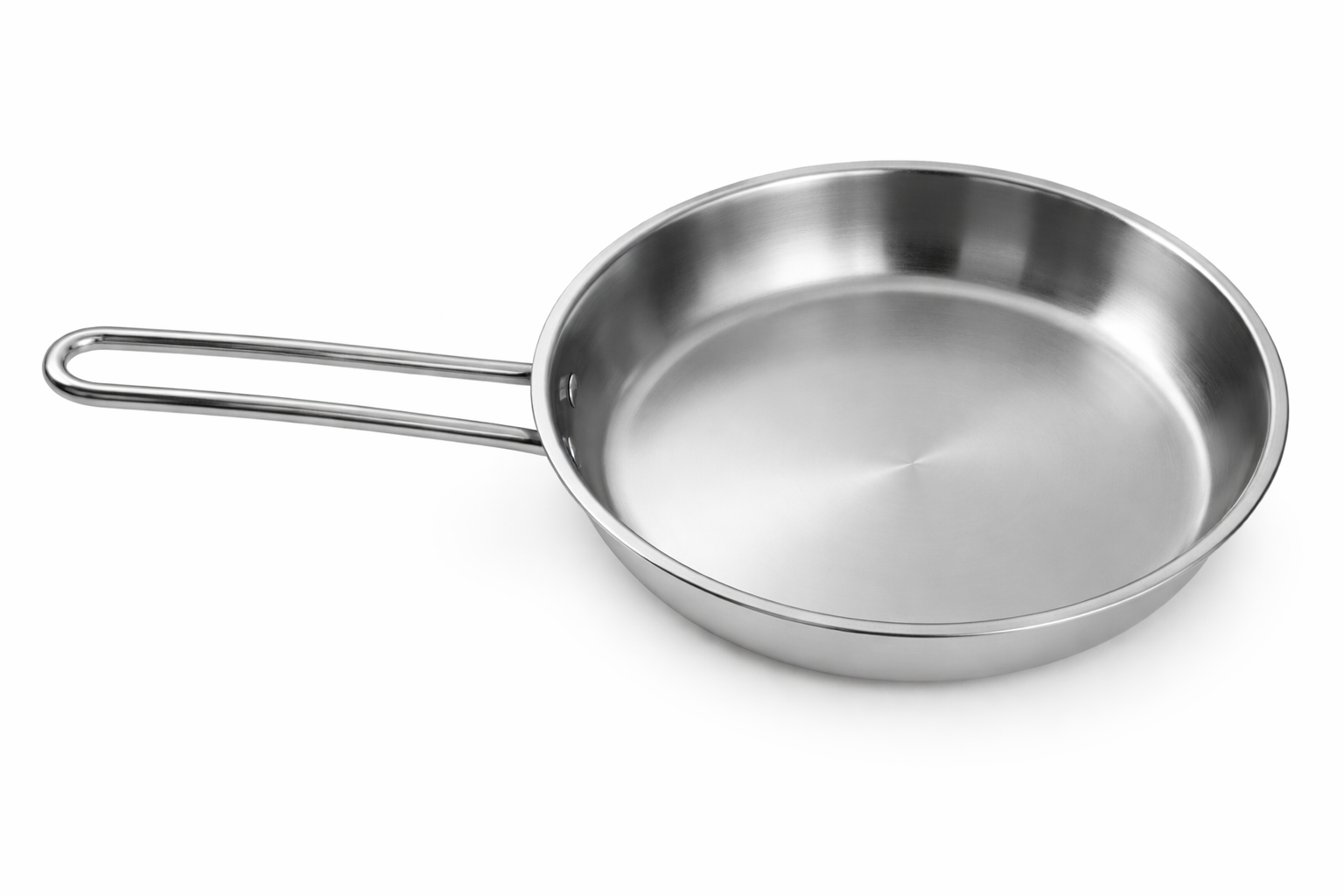 Triply Stainless Steel Fry Pan – 24 cm (Without Lid)