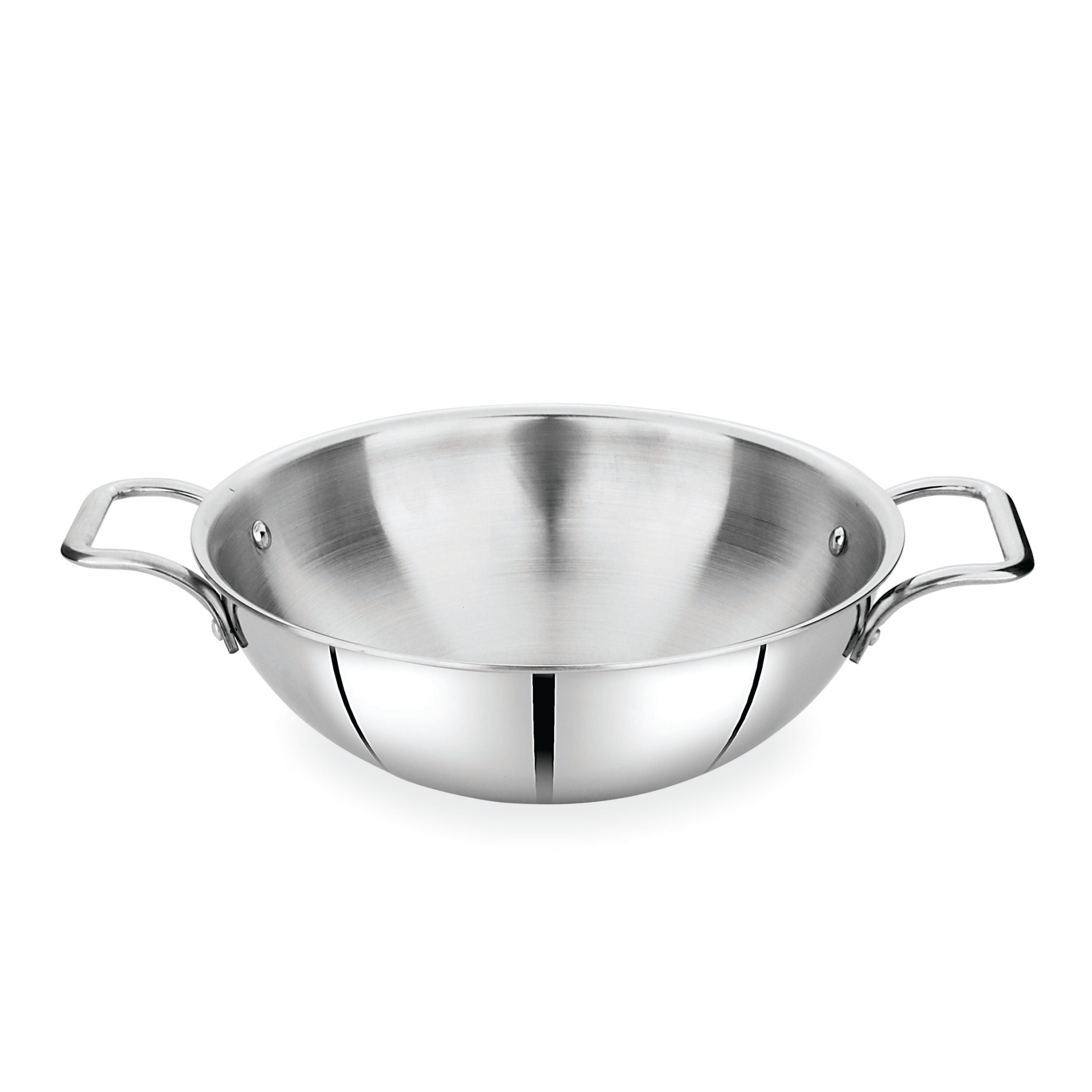 Tri-ply Kadai without Lid – 18 cm.